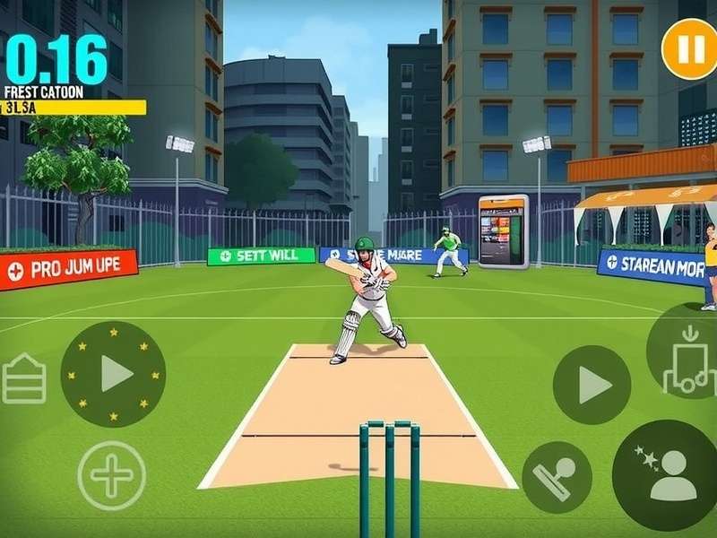Mumbai Ball Brawler gameplay screenshot showing cricket action in Mumbai streets